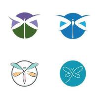 Dragonfly illustration icon vector