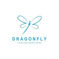 Dragonfly illustration icon vector