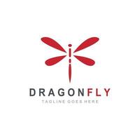 Dragonfly illustration icon vector