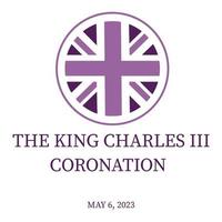 The King coronation. May 6,2023. Coronation concept.Vector banner illustration vector