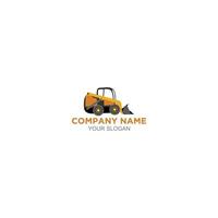 Wheel Skidders Forestry Logo Design Vector