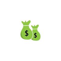 Money Bag icon Template vector