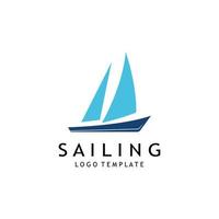 sailboat illustration design vector template