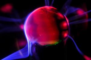 Colorful plasma ball photo