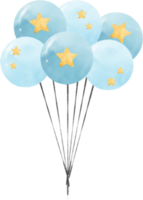 süß Aquarell Süss paster Baby Party Luftballons Hand gemalt Illustration, Baby Dusche Dekoration, Kindergarten Kinder Kunst png
