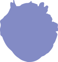 hand dragen färgad utplåna png