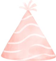 cute sweet pastel polka dot festive party hat watercolor png