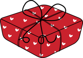 Cute Valentine love cartoon doodle decorative accessory element png