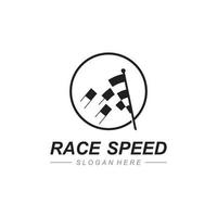 Race flag icon design vector