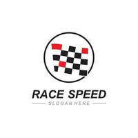 Race flag icon design vector