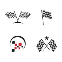 diseño de icono de bandera de carrera