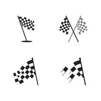 Race flag icon design vector