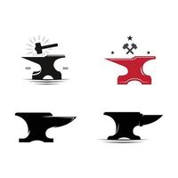 Blacksmith logo design vector