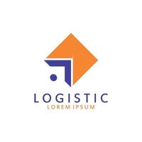 logístico logo para negocio y compañía. vector modelo diseño para entrega servicio.