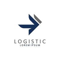 logístico logo para negocio y compañía. vector modelo diseño para entrega servicio.