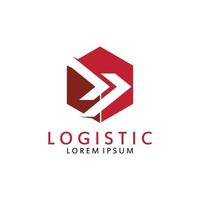 logístico logo para negocio y compañía. vector modelo diseño para entrega servicio.