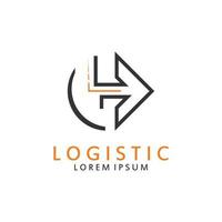 logístico logo para negocio y compañía. vector modelo diseño para entrega servicio.