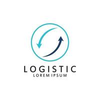 logístico logo para negocio y compañía. vector modelo diseño para entrega servicio.