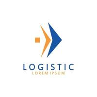 logístico logo para negocio y compañía. vector modelo diseño para entrega servicio.