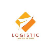 logístico logo para negocio y compañía. vector modelo diseño para entrega servicio.