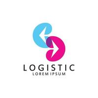 logístico logo para negocio y compañía. vector modelo diseño para entrega servicio.