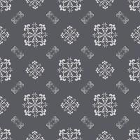 Vector seamless damask wallpaper pattern.