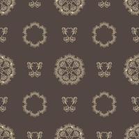 Damask seamless pattern element vector. vector