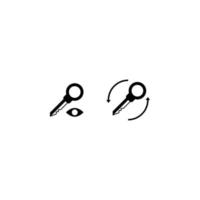 show password icon and change password icon vector