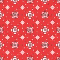 Holiday seamless pattern, Merry Christmas and Happy New Year background with snowflakes. vector