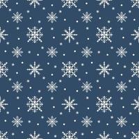 Snowflake seamless pattern. vector snowflakes background.