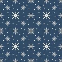 Snowflake seamless pattern. vector snowflakes background.