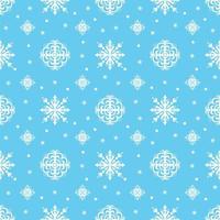 Snowflake on winter gray sky pattern. vector