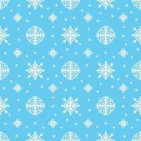 Snowflake on winter gray sky pattern. vector