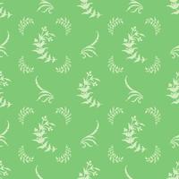 Seamless pattern of Eucalyptus palm fern different tree. vector
