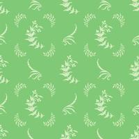 Seamless pattern of Eucalyptus palm fern different tree. vector