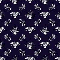 Damask seamless pattern for design, vector Illustration.