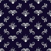 Damask seamless pattern for design, vector Illustration.