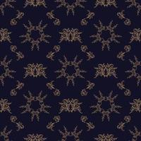 Vector damask seamless pattern background.