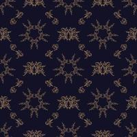 Vector damask seamless pattern background.