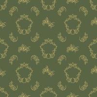 Graphic pattern for fabric, wallpaper, packaging, ornate Damask flower ornament. vector