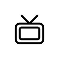 televisión icono vector