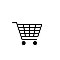 cart icon. retail symbol. wagon vector