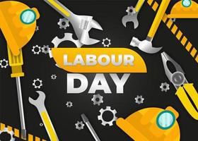 Happy Labor Day. 1st May International labour day Poster or Banner. photo