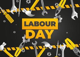 Happy Labor Day. 1st May International labour day Poster or Banner. photo