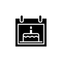 date of birth icon vector