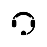 headphone icon fot support symbol vector