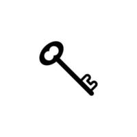 old key icon vector