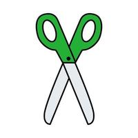 Scissors. Doodle style icon. vector