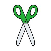 Scissors. Doodle style icon. vector