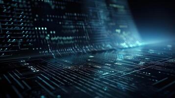 Programming code abstract technology background of software developer and Computer script. . photo